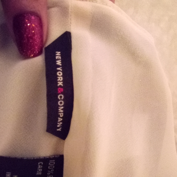 Women's New York & Company rope halter geometric design sz M - Picture 5 of 6